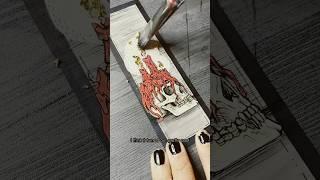 Bookmarks are fun. #art #bookmark #skullart #darkart #drawing #illustration #artist