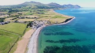 Pontllyfni  Dinas Dinlle  Near Caernarfon Drone Video of North Wales