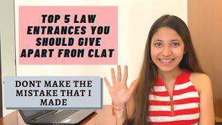 Top 5 Law Entrances You Should Give Apart From CLAT 2022 || Harshi Baldota