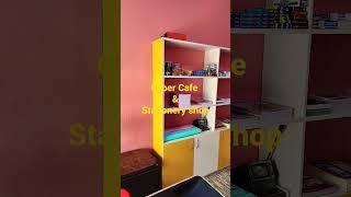 stationery Shop(Cyber&stationery) Part -1 #shoplocal#cybercafe #stationary#shopdesign #furniture