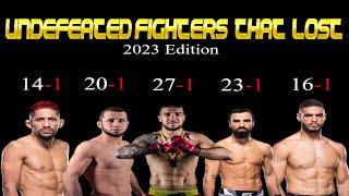 Undefeated Fighters That Lost In 2023