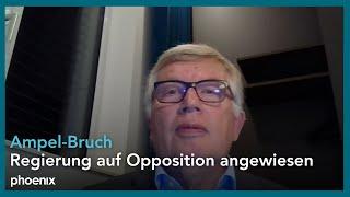 Schaltgespräch mit Prof. Joachim Wieland (Staatsrechtler Universität Speyer) nach dem Ampel-Aus