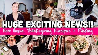 HUGE NEWS!!  UPDATES, THANKSGIVING PREP, PACKING + MORE | TRIP TO THE MOUTAINS PREP | BUSY MOM LIFE