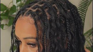 Boho braids on natural hair! No extensions added!