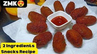 Quick & Easy Snacks Recipe Only In 2 Ingredients| Snacks Recipe| Recipe| ZMK 