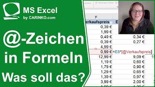 @-Zeichen in intelligenten Tabellen in Excel - Was bedeutet das? - carinko.com