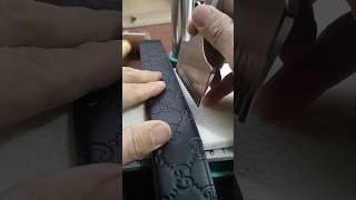 Fast & Smart Work Punching Holes with Press  #leathercraft #belt