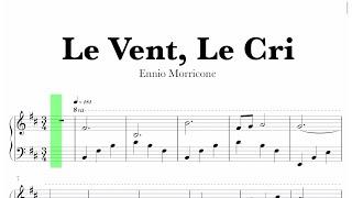 Ennio Morricone - Le Vent, Le Cri Sheet Music