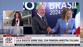 Lula discute sobre Enel com primeira-ministra italiana