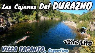 Los CAJONES del DURAZNO y VILLA YACANTO [4k] | CORDOBA, Argentina. Balnearios Espectaculares!!!..