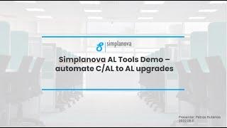 Webinar: Simplanova AL Tools Demo – automate C/AL to AL upgrades