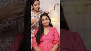 ചുരുണ്ട് പോയ. ..പെട്ടന്ന് നിവർത്തി എടുക്കാൻ #hairstraighteningathome #glamyganga