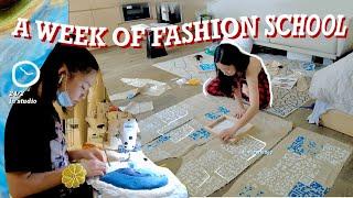 a busy week of fashion school & approaching finals | NYC fashion student, Parsons art school vlog