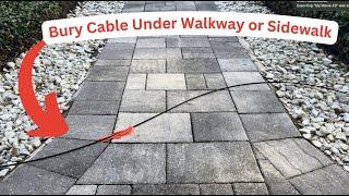 Bury a Cable Under Sidewalk or Walkway | Using a Dirt Auger and PVC Conduit to Fish a Cable Line