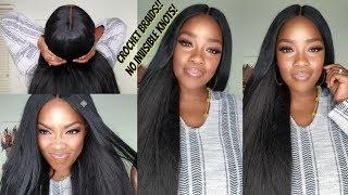 CROCHET BRAIDS || NO INVISIBLE KNOTS, NO LEAVE OUT! | WATCH ME RECREATE MY MOST POPULAR VID!