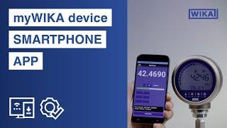 “myWIKA device” smartphone app | Easy pressure calibration