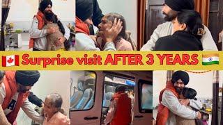 Surprise Visit after 3 Years | Canada  To Punjab #bassifamily #punjabivlog