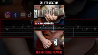 Californication - Red Hot Chilli Peppers (Solo with Tabs) #shorts