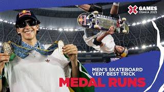 Men's Skateboard Vert Best Trick: Top 3 Runs | X Games Osaka 2025