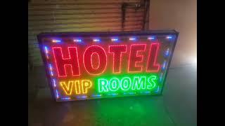 Led Hotel Board Dule Side