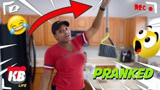 Cup on the Ceiling Prank | SJ PRANKS KRISTY | KB FAMILY LIFE VLOGS