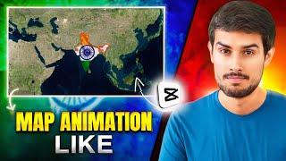 Master Map Animations  Like @dhruvrathee on capcut mobile  #mapanimation #videoediting