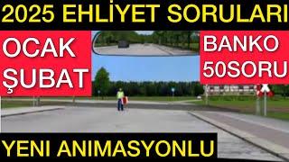 EHLİYET SINAV SORULARI 2025/ OCAK ŞUBAT EHLİYET SINAV SORULARI 2025 #animasyonluehliyetsoruları