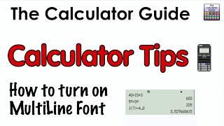 Fit More On Classwiz Screen - Switch On MultiLine Font On Casio fx-991EX fx-570EX Calculator