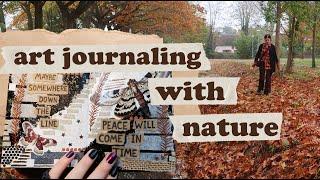 about art journaling with nature