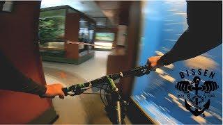 Mountain Bike Race Through a Museum! l Bissen MTB from Behind Handlebars