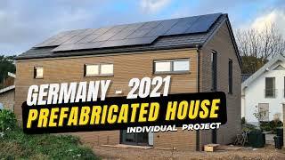 Germany 2021. Prefabricated house. Individual project