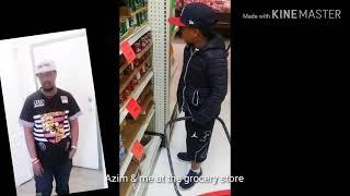 Azim & me at the grocery store