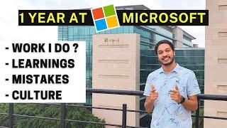 1 Year at @Microsoft  as Software Engineer | Microsoft Software Engineer | Kushal Vijay | IDC