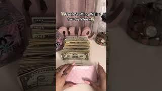 ASMR Cash Stuffing Wallet for the Week  #cashstuffing #asmr #daveramsey #cashenvelopestuffing