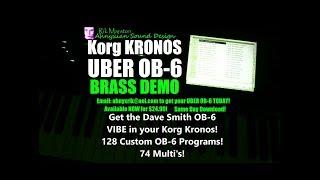 Korg Kronos UBER OB-6 BRASS Demo Sample Collection Analog Synthesizer Rik Marston