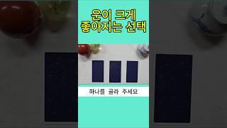 운이 크게 좋아지는 선택 #타로 #타로카드 #타로연애운 #타로행운 #타로금전운 #상대방속마음 #오늘의운세 #부자 #로또 #타로사업운 #타로진로운 #명언 #tarot