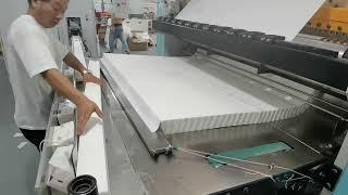 z fold tissue napkins making machine is actually V folder machine for tissue napkin making