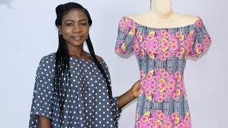 How To Cut A Simple Off Shoulder Dress