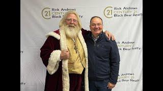 Rick Andrews with Santa Claus