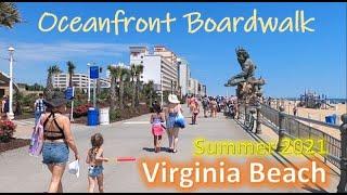 Virginia Beach Oceanfront Boardwalk Summer 2021