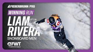 Liam Rivera Snowboard Men Winning Run I FWT 2025 Fieberbrunn Pro