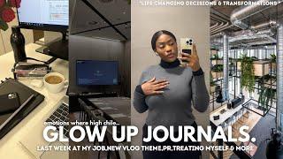 GLOW UP JOURNALS-Last week at my Job,Immigration,Treating myself,Budapest Living,New vlog theme