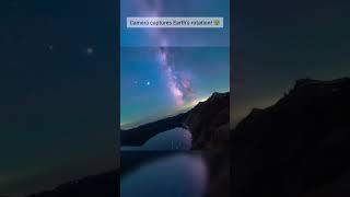 Stabilized camera captures Earth's rotation!   #space #earth #photography