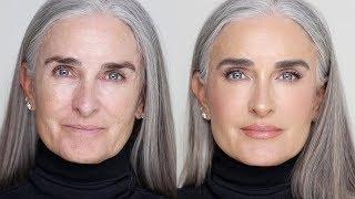 HOW I DO MAKEUP ON MATURE SKIN | Hindash