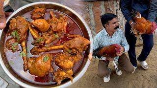 देसी मुर्ग़े के मेले में आनंद जी ने भाग भाग पकड़े मुर्गे। DESI CHICKEN RECIPE | NONVEG रेसिपी इंडिया