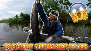 18-POUND SNAKEHEAD, 1ST PLACE WIN, 158-INCH 5-FISH STRINGER; HIGH OCTANE EAST vs WEST SIDE Part I