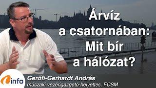 Árvíz a csatornában: mit bír a hálózat?. Gerőfi-Gerhardt András, Inforádió, Aréna