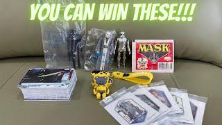 STAR WARS (LAST 17), TRANSFORMERS & M.A.S.K. PRIZE GIVEAWAY.  ALL THESE ITEMS CAN BE YOURS!!!!!!