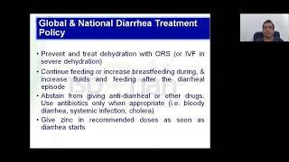 Talk : Management of acute diarrhea - ISPGHAN 2020 Conference