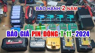 báo giá pin đóng cho máy cầm tay nhật bãi tháng 11 pin samsung sony các loại